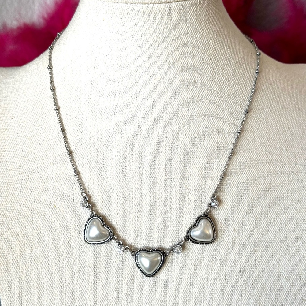 SM Triple Heart Necklace